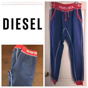 Diesel Trackpant Blue/Red
